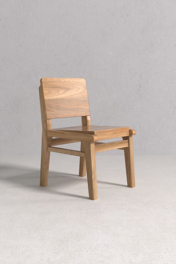 Silla de comedor de madera maciza
