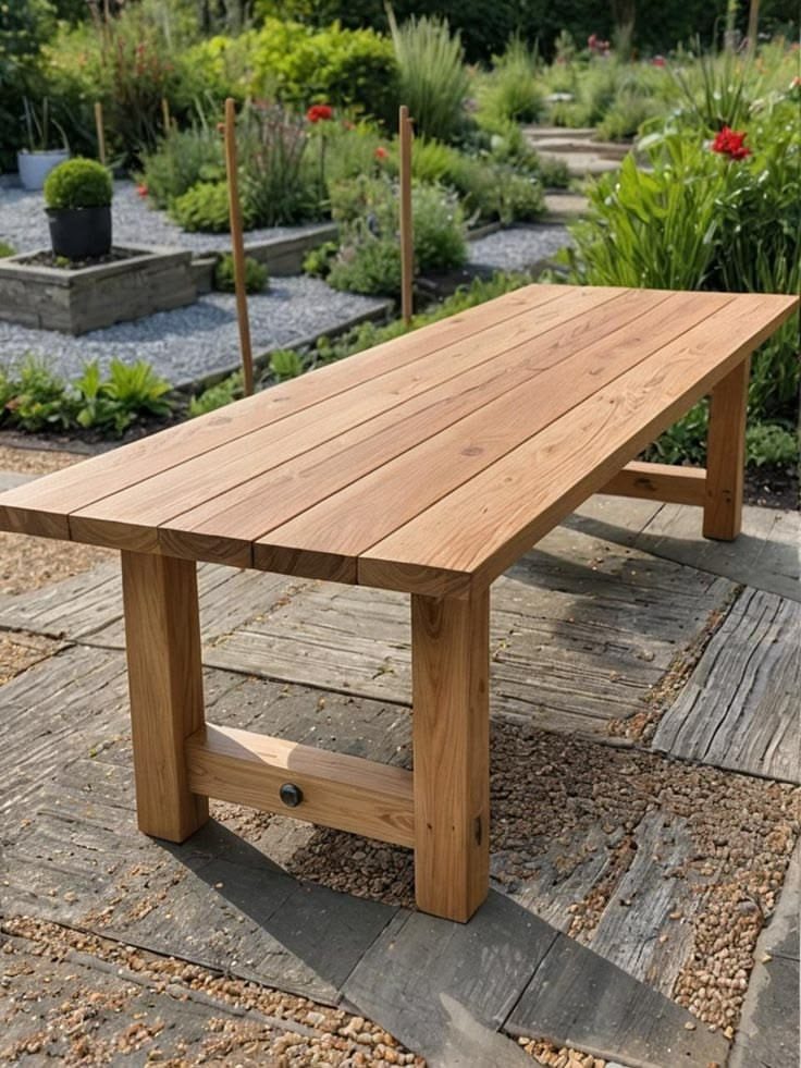 Mesa de madera maciza