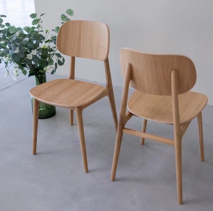 Sillas de comedor de madera de roble